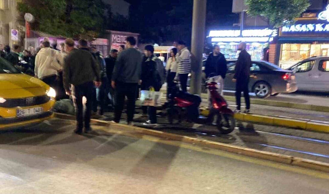 Eskişehir’de bir yayayı, karşıya geçmeye çalışırken motosikletin çarpması sonucu ağır