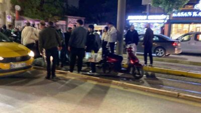 Eskişehir’de bir yayayı, karşıya geçmeye çalışırken motosikletin çarpması sonucu ağır