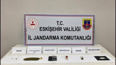 Eskişehir’de jandarma ekipleri tarafından düzenlenen bir uyuşturucu operasyonunda yakalanan ve