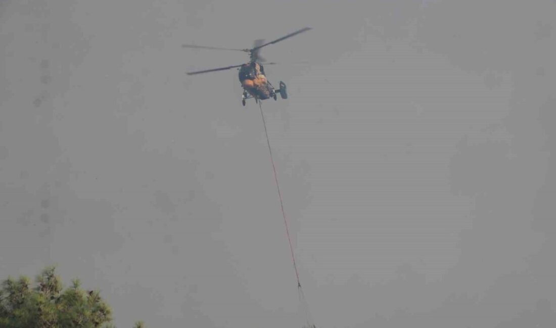 Adana’nın Karaisalı ilçesindeki orman yangınına hava ve kara ekipleri tarafından