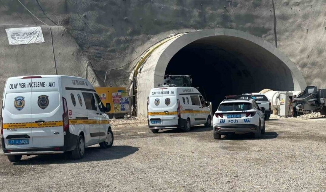 Gaziantep’te Dülük Tüneli inşaatında meydana gelen iş kazasında 1 işçi