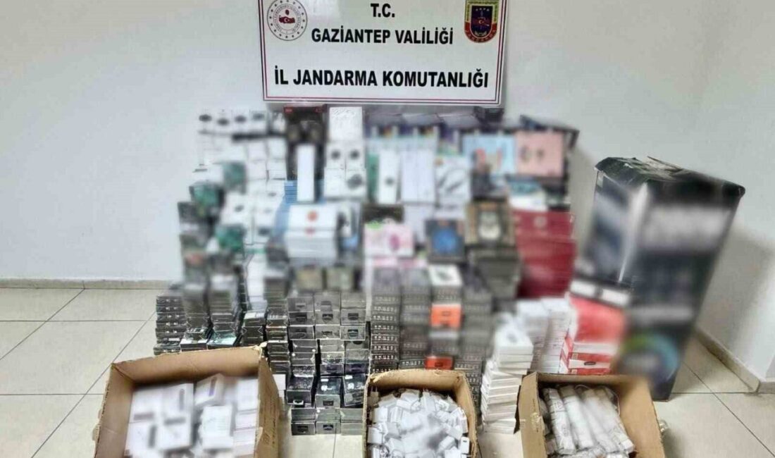 Gaziantep’te jandarma ekipleri tarafından gerçekleştirilen bir operasyonda, bir iş yerinde