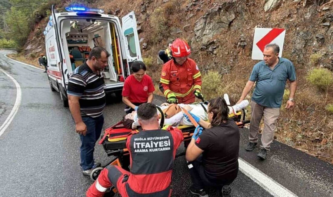 Muğla’nın Fethiye ilçesine bağlı Göcek Mahallesi Tünel Üst Yolu’nda meydana