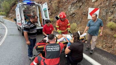 Muğla’nın Fethiye ilçesine bağlı Göcek Mahallesi Tünel Üst Yolu’nda meydana