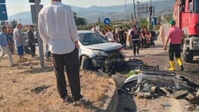 Sakarya’nın Geyve ilçesinde meydana gelen bir trafik kazasında hafif ticari