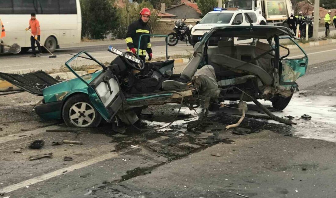 Konya’nın Ereğli ilçesinde alkollü bir sürücünün kullandığı hafif ticari araç,
