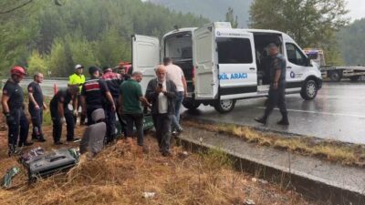 Akseki ilçesinde meydana gelen trafik kazasında yaşananlar üzücü bir şekilde