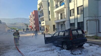 Hatay’ın Antakya ilçesinde, Kisecik Mahallesi’nde bulunan deprem konutları mevkiinde park