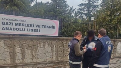 Afyonkarahisar’da, polis tarafından eğitim ve öğretim ortamının huzur ve güvenliğini