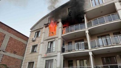 Iğdır ilinde, Topçular Mahallesi’nde bulunan bir binanın 4. katındaki dubleks