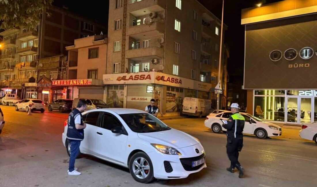 Bursa’nın İnegöl ilçesinde polis ekipleri tarafından gerçekleştirilen asayiş uygulamasına 200