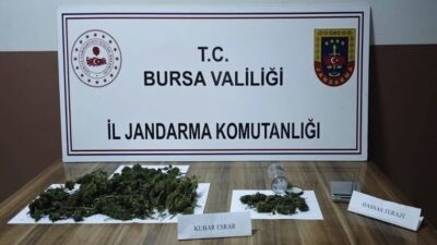 Bursa’nın İnegöl ilçesinde Jandarma ekipleri tarafından gerçekleştirilen bir uyuşturucu operasyonu