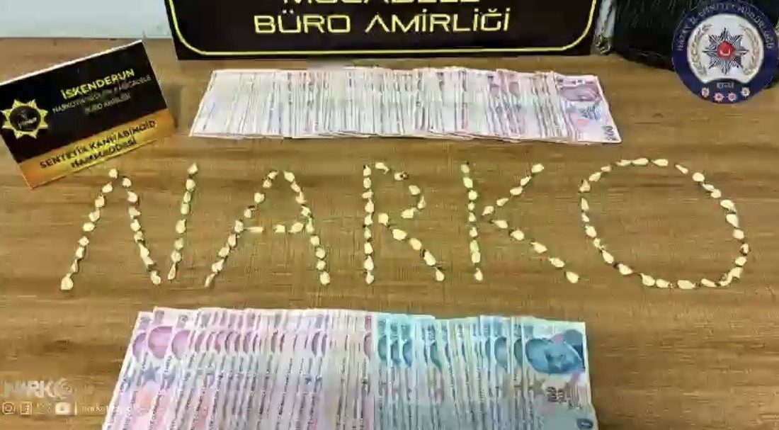 Hatay’ın İskenderun ilçesinde faaliyet gösteren Narkotik Suçlarla Mücadele Büro Amirliği