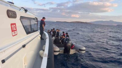 İzmir’in Aliağa ilçesi açıklarında Sahil Güvenlik ekipleri tarafından tespit edilen