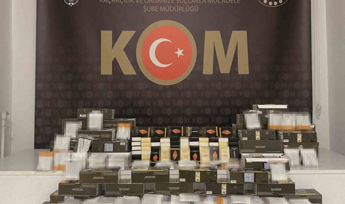 Kocaeli’nin İzmit ilçesinde düzenlenen operasyonda, Kaçakçılık ve Organize Suçlarla Mücadele