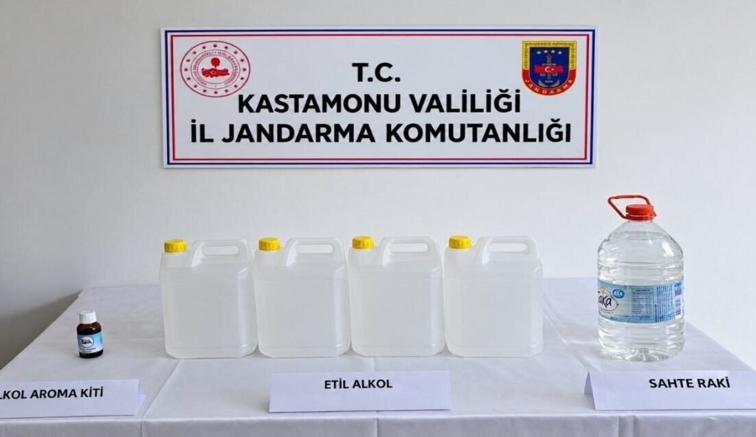 Kastamonu’da Jandarma ekipleri tarafından gerçekleştirilen bir operasyonda bir araçta yapılan