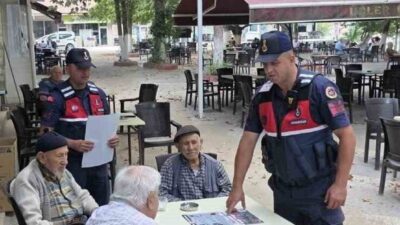 Bilecik’in Söğüt ilçesinde jandarma ekipleri, köylerde yaşayan vatandaşları hırsızlık ve