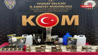 Yozgat İl Emniyet Müdürlüğü ekipleri, kaçakçılık suçlarıyla mücadele kapsamında il