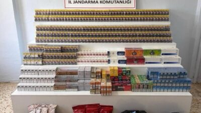 Şanlıurfa’da Jandarma ekipleri tarafından gerçekleştirilen operasyonlarda gümrük kaçağı alkol, sigara