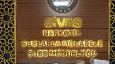 Sivas’ta düzenlenen bir operasyonda, 32 bin kullanımlık sentetik kannabinoid içeren
