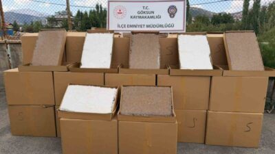 Kahramanmaraş’ta yapılan bir kaçakçılık operasyonunda, 2 milyon 62 bin 500