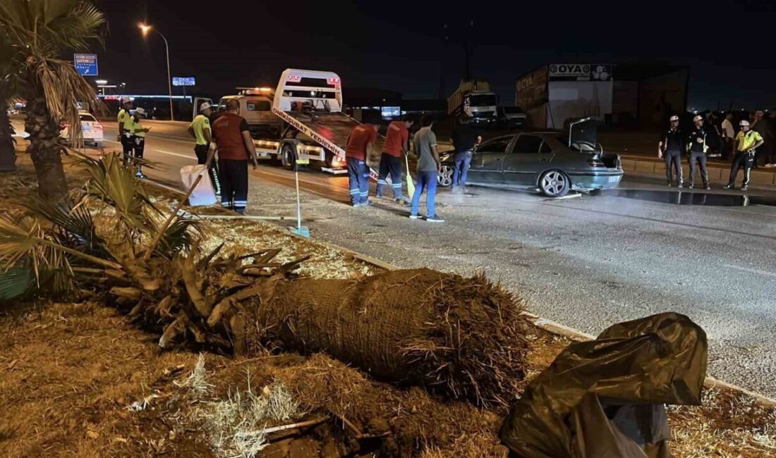 Kahramanmaraş’ta meydana gelen trafik kazasında otomobilin takla atması sonucunda 3
