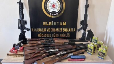 Elbistan ilçesinde gerçekleştirilen iki ayrı operasyonda uyuşturucu madde ticareti, silah