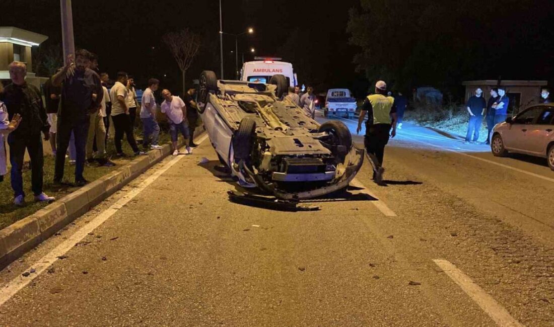 Bursa’nın İnegöl ilçesinde meydana gelen trafik kazasında, bir kamyonet ile