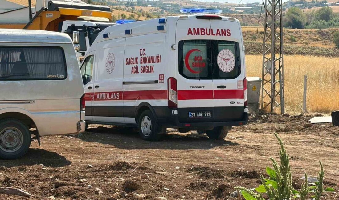 Elazığ’da bir kamyonun üzerinde çalışırken dengesini kaybeden bir kişi yaralandı.