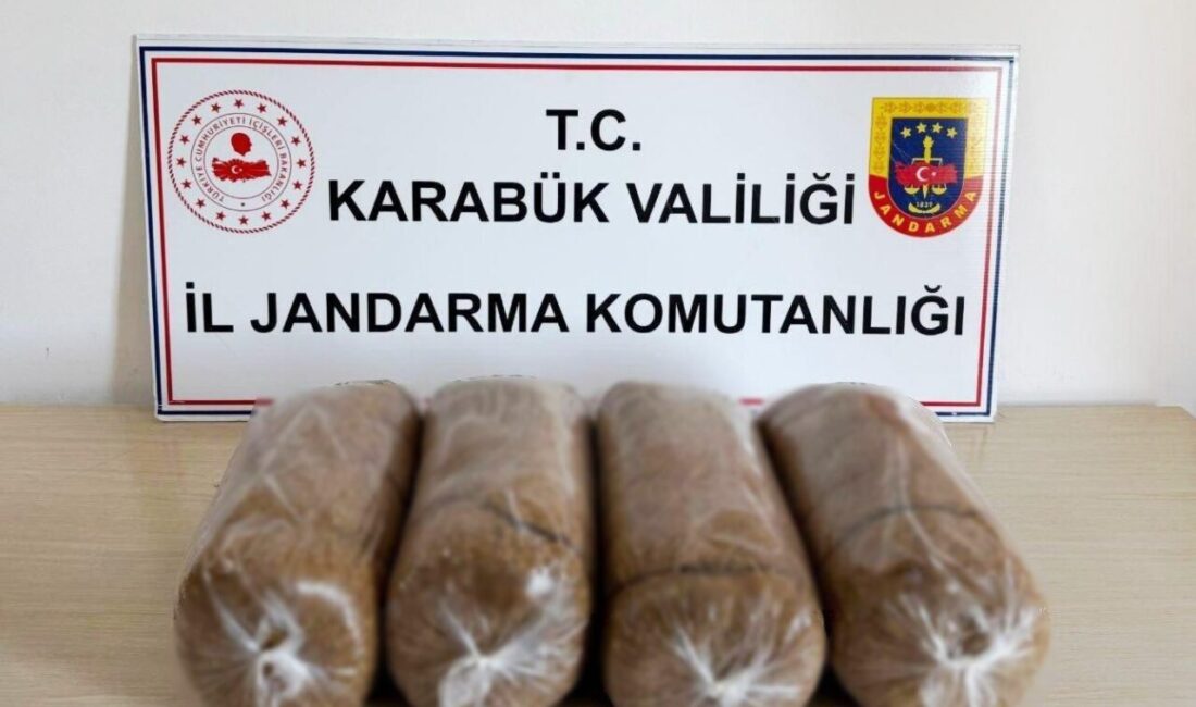 Karabük’te düzenlenen 4 ayrı operasyonda 20 kilogram bandrolsüz tütün ve