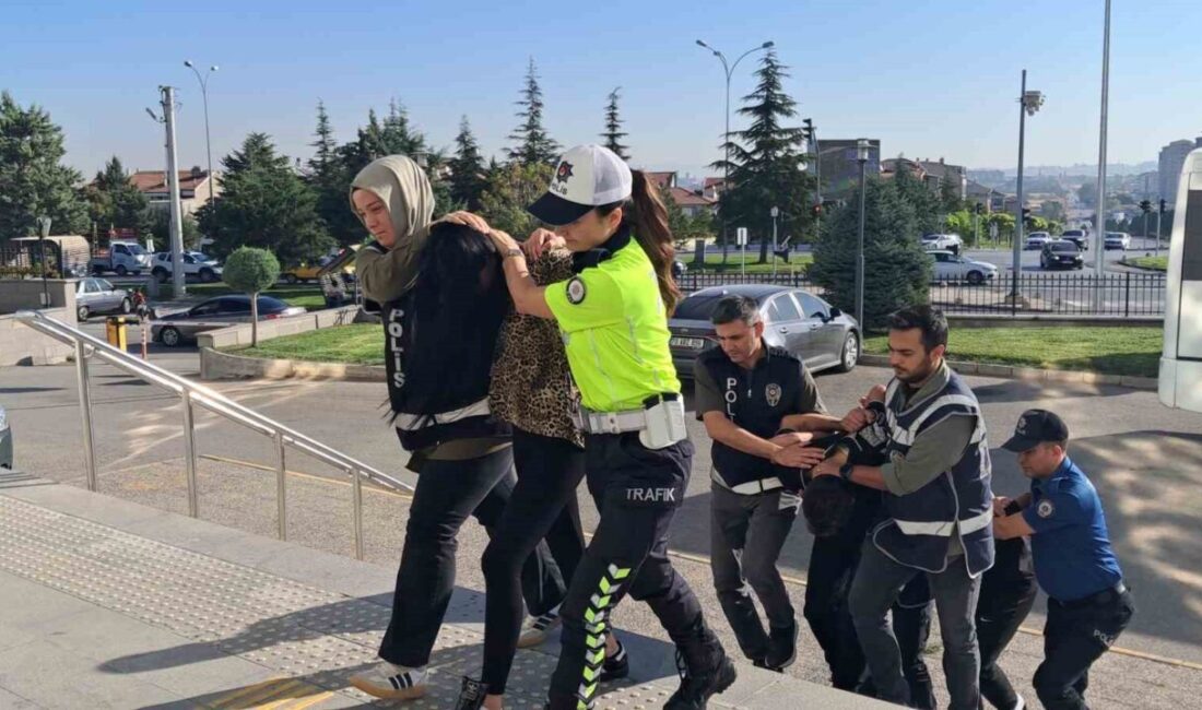Karaman’da, “Sokaklar Güvende” operasyonu kapsamında tutuklanan 1’i kadın toplam 10