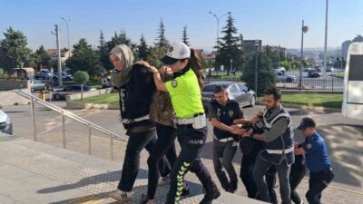 Karaman’da, “Sokaklar Güvende” operasyonu kapsamında tutuklanan 1’i kadın toplam 10