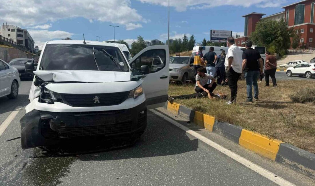 Kastamonu’da meydana gelen bir trafik kazasında hafif ticari araç ile