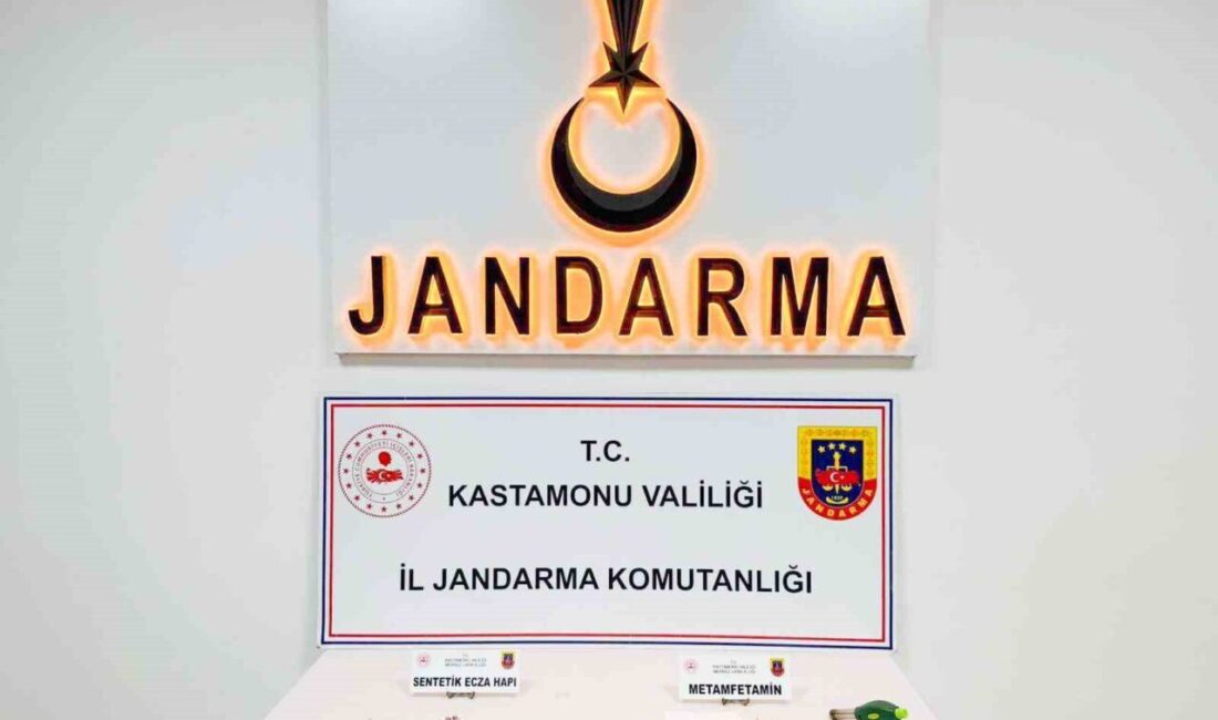 Kastamonu’da jandarma ekipleri tarafından düzenlenen uyuşturucu operasyonunda yakalanan 8 şüpheliden