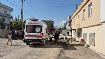 Adıyaman’da Yunus Emre Mahallesi’nde bulunan bir evde demir kaynak çalışması