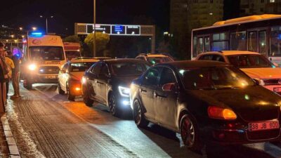 Melikgazi ilçesine bağlı Germir Mahallesi Nalçık Bulvarı’nda meydana gelen zincirleme