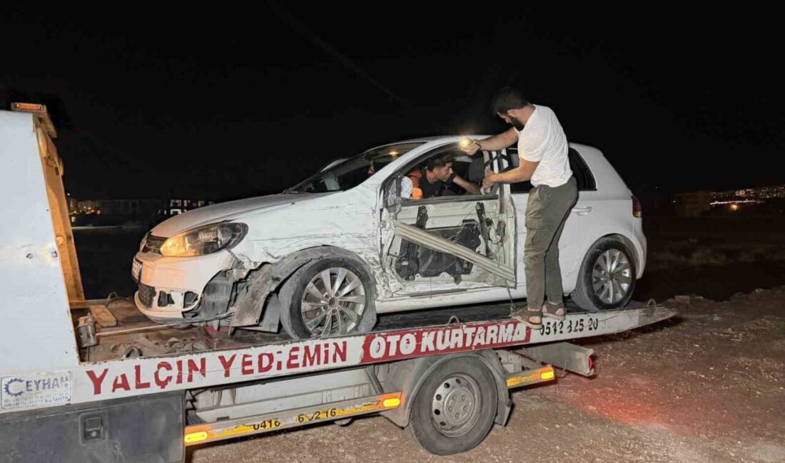 Adıyaman’da meydana gelen trafik kazasında, bir panelvan sürücüsü ve yanında