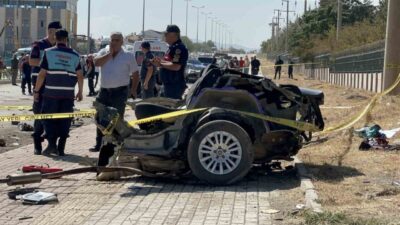 Elazığ’da meydana gelen trafik kazasında, iki aracın çarpışması sonucunda Fiat