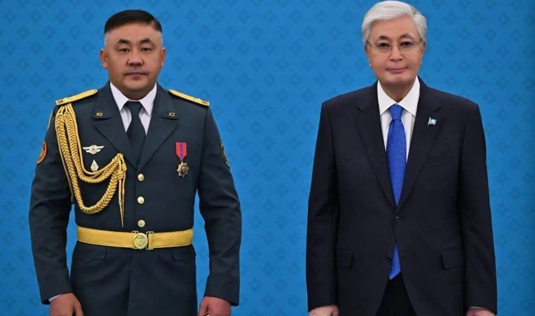 Kazakistan’da Cumhurbaşkanı Kasım Comert Tokayev, Hazar Denizi’ndeki tatbikat esnasında meydana