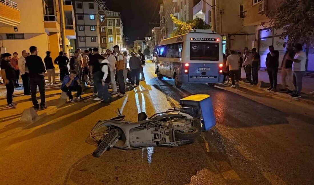 Keşan ilçesinde meydana gelen trafik kazasında motosikletin yayaya çarpması sonucu