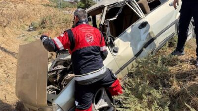 Hatay’ın Kırıkhan ilçesine bağlı İmece Mahallesi’nde meydana gelen trafik kazasında