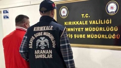 Kırıkkale ilinde polis ekipleri tarafından düzenlenen operasyonlarda, kesinleşmiş hapis cezaları