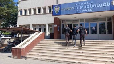 Kırıkkale’de hırsızlık suçlarından kesinleşmiş cezaları bulunan 2 mahkum, polis ekipleri