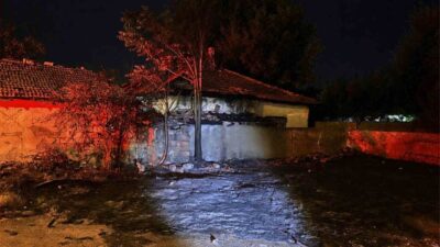 Kırıkkale’de, kontrollü bir şekilde yakılmak istenen otluk alandaki ateş, rüzgarın