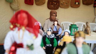 Kırşehir’de düzenlenen 39. Ahilik Haftası etkinlikleri kapsamında Cacabey Meydanı’nda kurulan