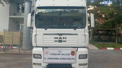 Kırşehir’de Jandarma ekipleri tarafından yapılan kontrollerde, şasesi değiştirilmiş bir tırın