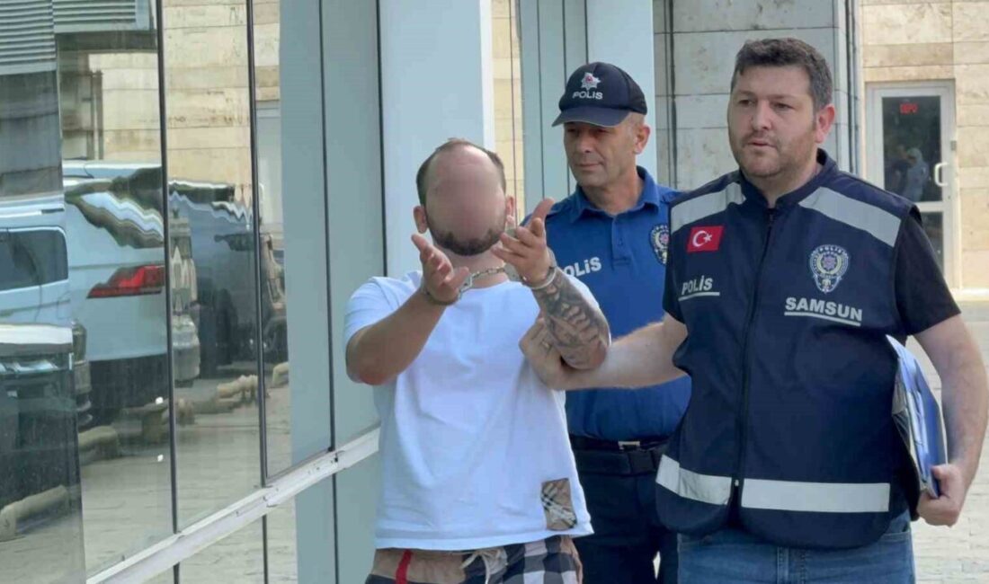 Samsun’da kız arkadaşının alnına tüfek dayayıp darbettiği iddia edilen şüpheli,