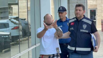 Samsun’da kız arkadaşının alnına tüfek dayayıp darbettiği iddia edilen şüpheli,