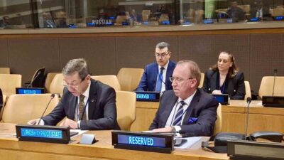 KKTC Dışişleri Bakanı Tahsin Ertuğruloğlu, New York’ta düzenlenen Ekonomik İşbirliği