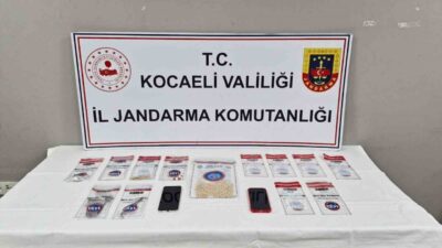 Kocaeli’de gerçekleştirilen operasyonlarda 1 kilo 37 gram kubar esrar, bin